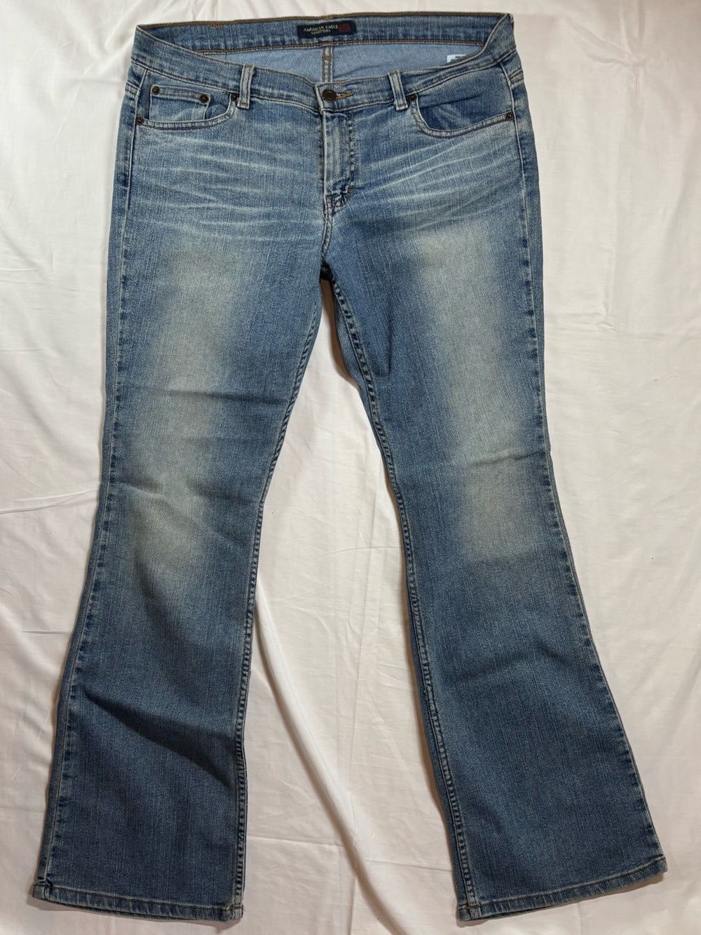 Women's AE Jeans American Eagle Size 14 Regular Flare Y2k Great Condition